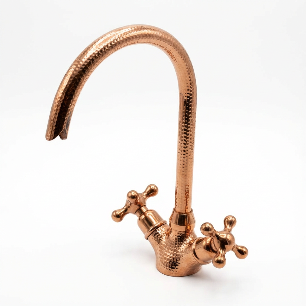 Robinet de lavabo martelé