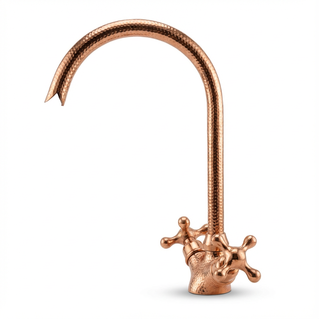 Robinet de lavabo martelé