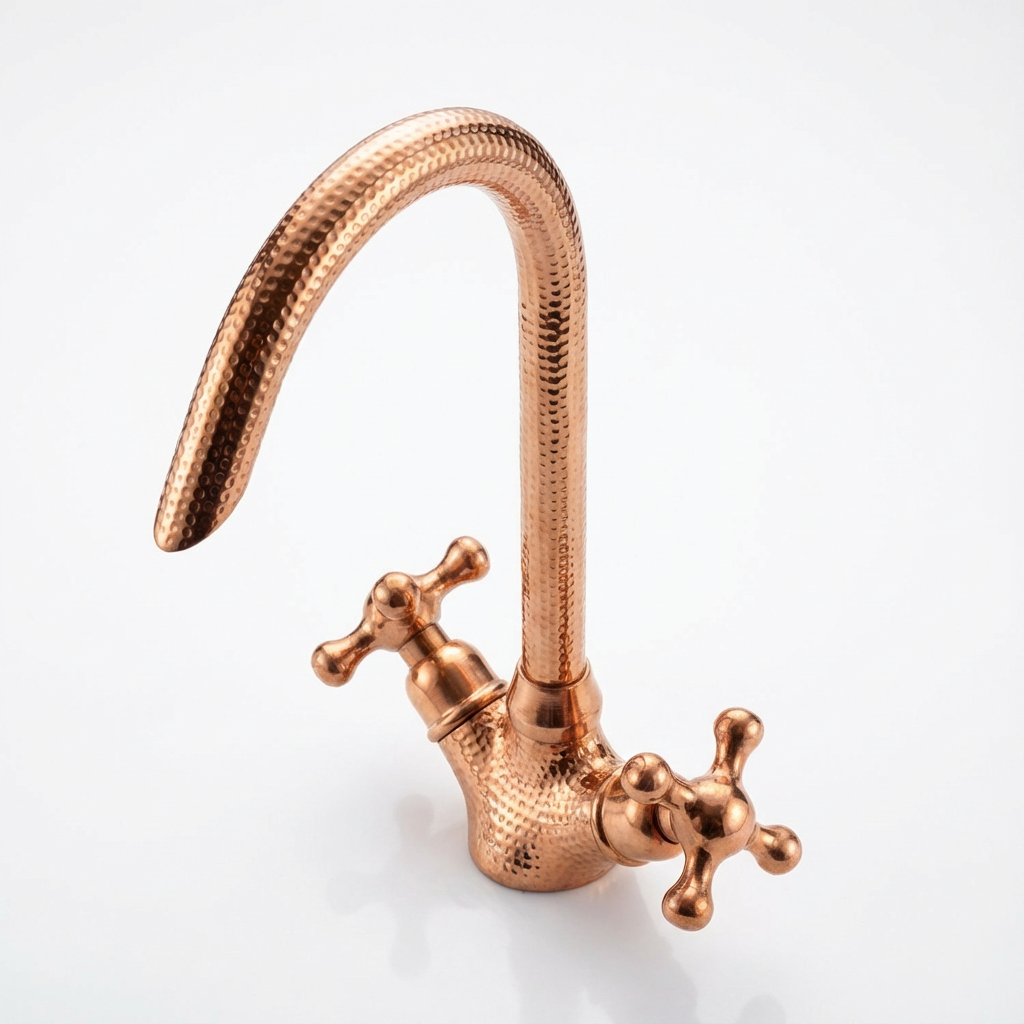 Robinet de lavabo martelé